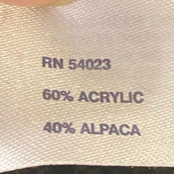 Gap Alpaca Box Knit Cowl Neck Sweater Charcoal Gray Size XL - Picture 7 of 7